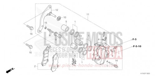 ETRIER DE FREIN AVANT FSH125M de 2021
